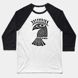 Tribal Raven Bird Black Crow Baseball T-Shirt